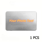 Customized Photo Text Anime Metal Card Personalized Wallet Card Aluminum Sheet Thin Design Picture Business Waterproof Card Gift