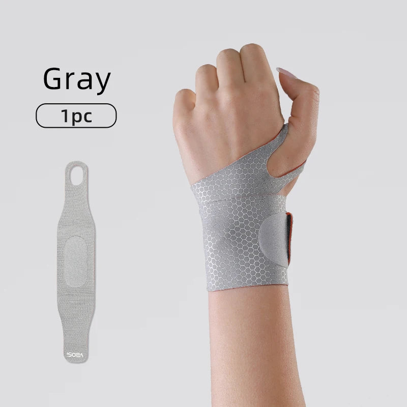 1 Piece Lightweight Laminated Adjustable Wrist Wrap – Unisex Support for Work, Badminton & Gym Training for Women Men