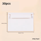 30pcs Envelope A3 A4 A5 A6 Postcards Message 250g Kraft Paper Autohesion Invitations Business Letters Express File Storage Bag