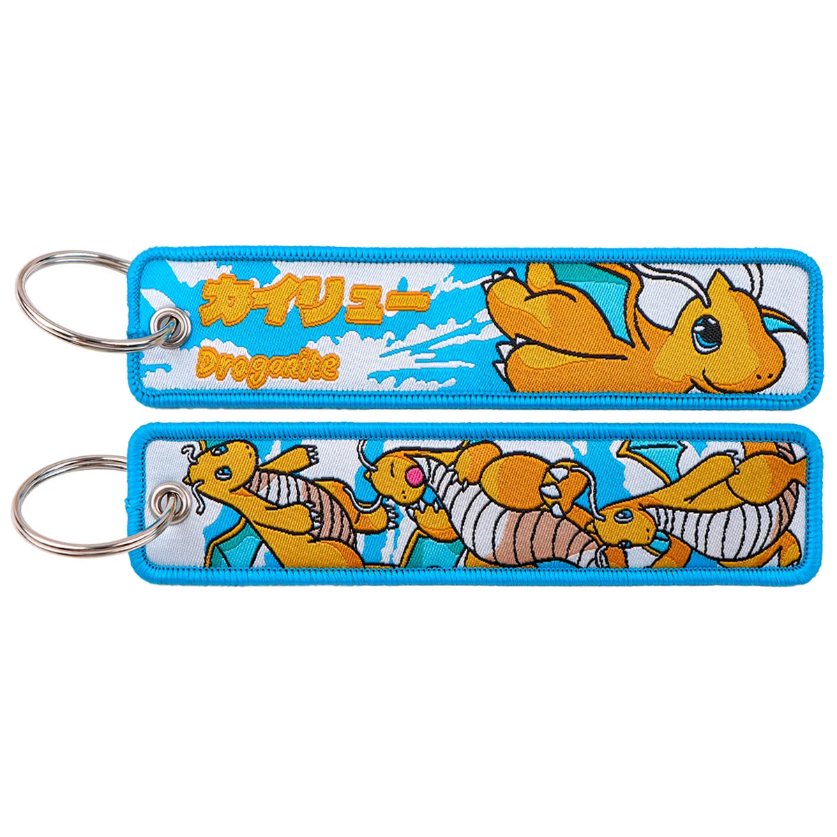 Kawaii Japanese Elf Anime Embroidery Key Fobs Key Tag Motorcycles Cars Backpack Chaveiro Keychain Fashion Keyring Friends Gifts