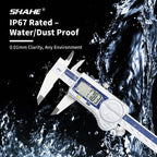SHAHE IP67 Dust/Water Proof Electronic Vernier Caliper Digital Calipers 0-150/200/300mm Stainless Steel Caliper Tools