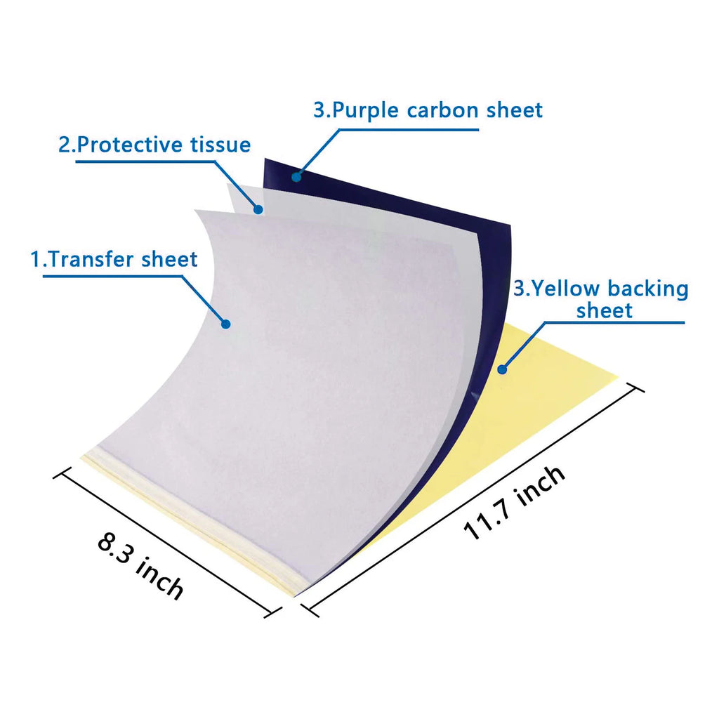 10/30/50/100Pcs Tattoo Transfer Pape High Quality A4 Size Copy Paper Thermal Paper For Tattoo Transfer Machine Tattoo Accessorie