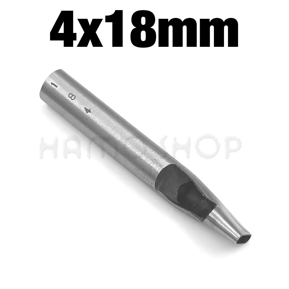 1pc 4mm/5mm Width Leather Oval Shape Hole Punch Steel Craft Hollow Hole Punch Leather Tools Leather Belt Hole Punch DIY Tools