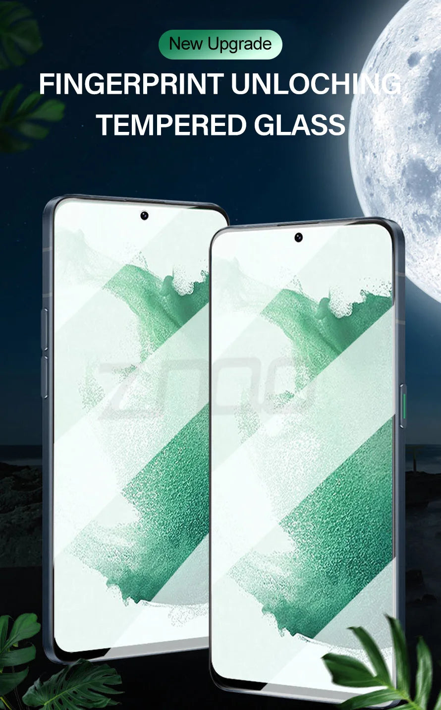 2PCS Tempered Glass For Samsung Galaxy S21 S22 S23 Plus S24 FE S25 S26 Ultra S25edge Screen Protector Fingerprint Unlocking