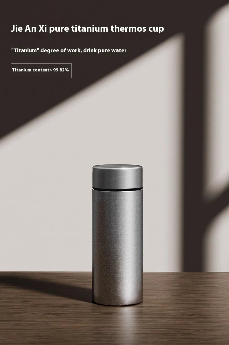 Gianxi Pure Titanium Insulated Cup Men'S And Women'S High-End Water Cup Portable Tea Cup Tea Water Separation Titanium Cup