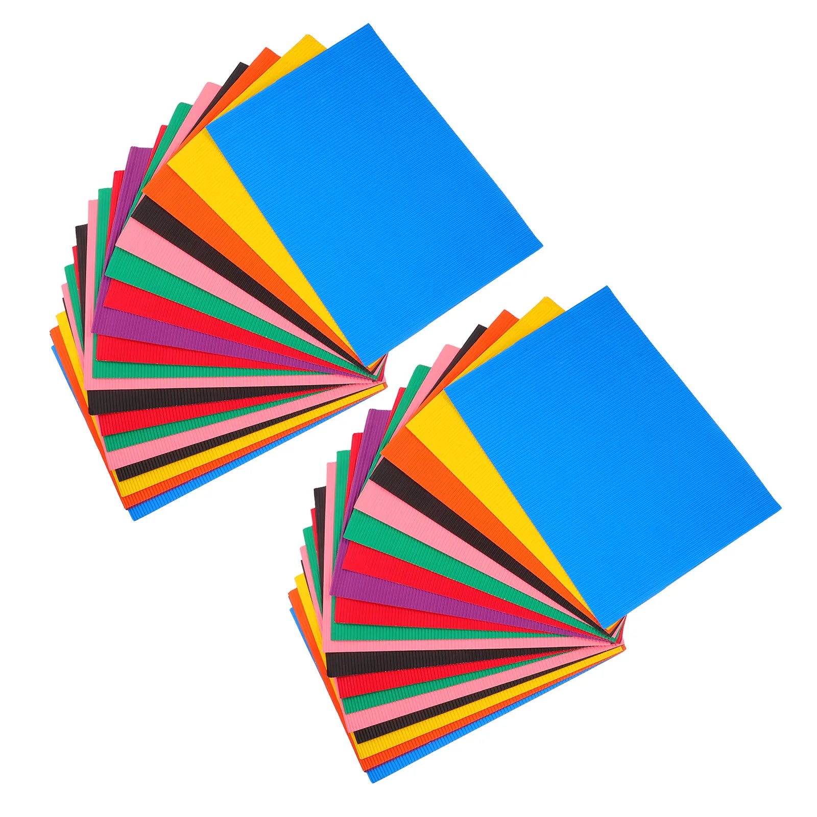 40Pcs Colored Cardstock for Crafts Color Paper Corrugated Texture Thick Construction Paper 11.81x8.27 Inch Sheets for School DIY