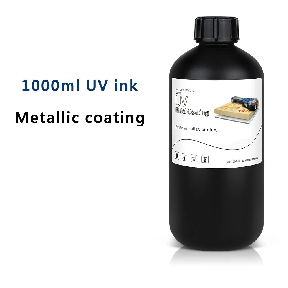 LED UV Ink 1000ml UV Ink For Epson 1390 R1800 R1900 TX800 4800 7880 9880 DX5 DX7 UV Flatbed Printer Universal UV Curing Ink