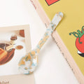 Acrylic Ice Cream Spoon Unbreakable Unique Pattern Tableware Spoon Cake Ice Cream Spoon Butter Cutter