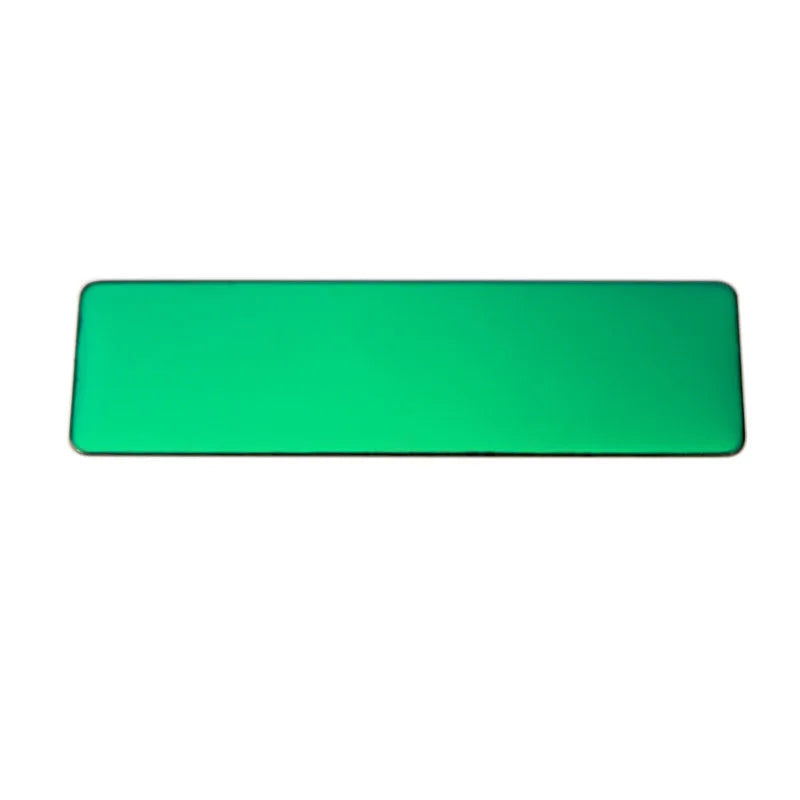 10pcs Laser Engraving Name Badge Holder Round Corner Gold Color Stainless Steel Badge Blank Material 70x20mm