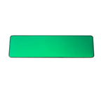 10pcs Laser Engraving Name Badge Holder Round Corner Gold Color Stainless Steel Badge Blank Material 70x20mm