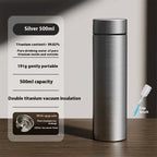 Gianxi Pure Titanium Insulated Cup Men'S And Women'S High-End Water Cup Portable Tea Cup Tea Water Separation Titanium Cup