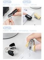 Kawaii 4/8pc Portable Stationery Multi Functional Tool Box Efficiency Set Puncher Stapler Adhesive Tape Mini School Supplies