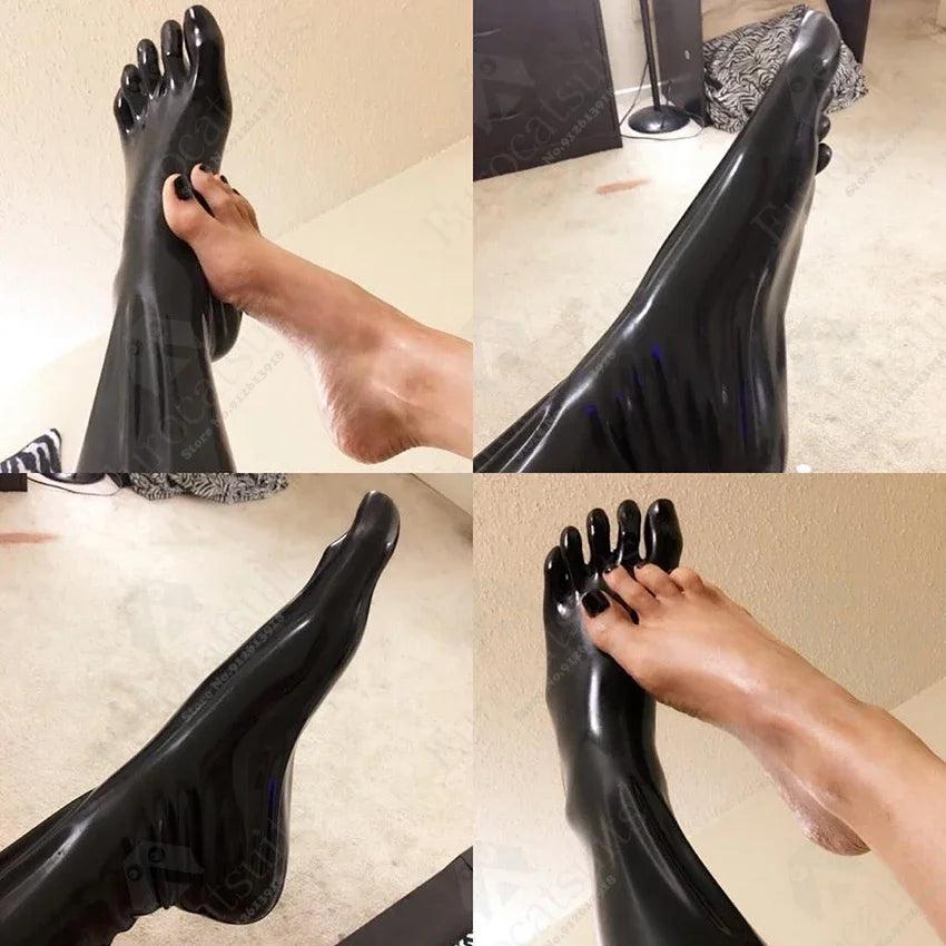 latex socks men  wetlook rubber  hood fetish wear  latex gloves  catsuits rubber shorts sexy mask zentai suit
