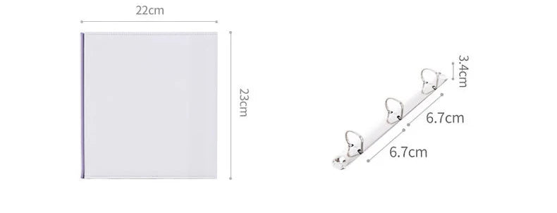 A5 Binder Photocards Magnetic D 3/7 Ring Kpop Photo Album Photocard Holder Collection Book Macaron Binder 1 2 4 Pocket Sleeves
