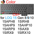 Keyboard Cover for Lenovo LOQ 15 16 17 Gen 11 10 9 15AHP11 15IHP11 15AHP10 15ARP10 15IRX10 17IRX10 Silicone Protector Skin Case