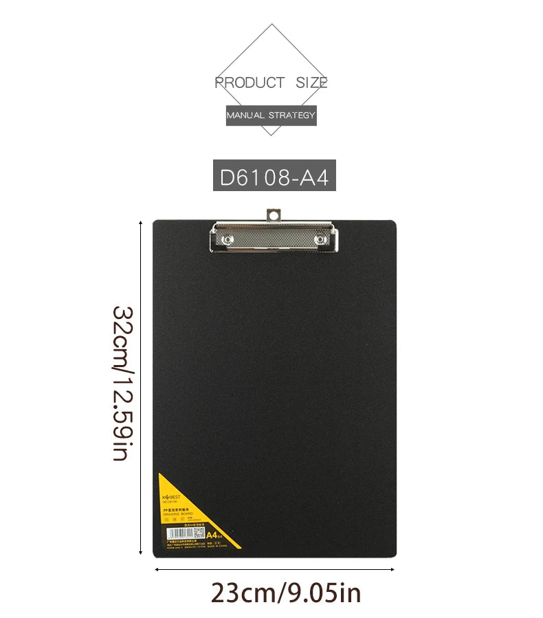 A3 Horizontal Waterproof Sketch Clipboard for Beginners - 4K Vertical Sketch Board for Drawing, 8K Writing Board for Adults