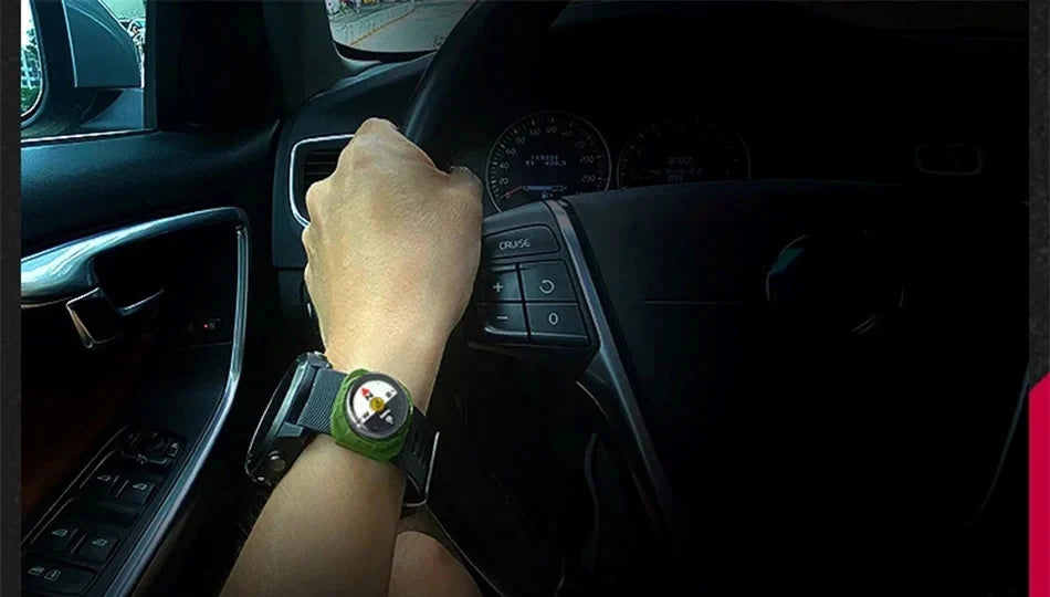 KANPAS Watch Band Compass Wrist Strap Compass Waterproof Mini Luminous  Magnetic for Outdoor,Camping,Hicking,Survival