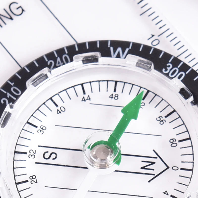 Hot Sale 1pc Outdoor Hiking Camping Compass Map Scale Ruler Multifunctional Equipment