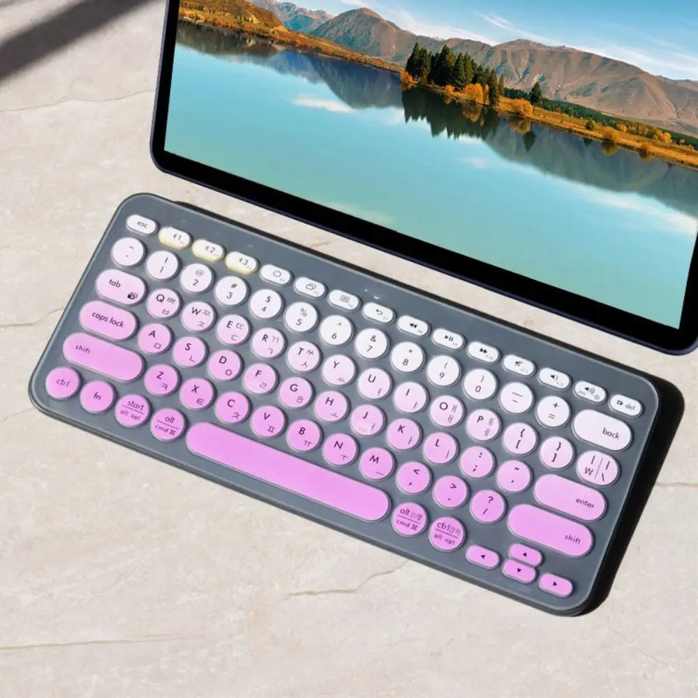 Transparent Korean Keyboard Cover Durable Wear-resistant Protective Skin Dustproof TPU for Logitech k380
