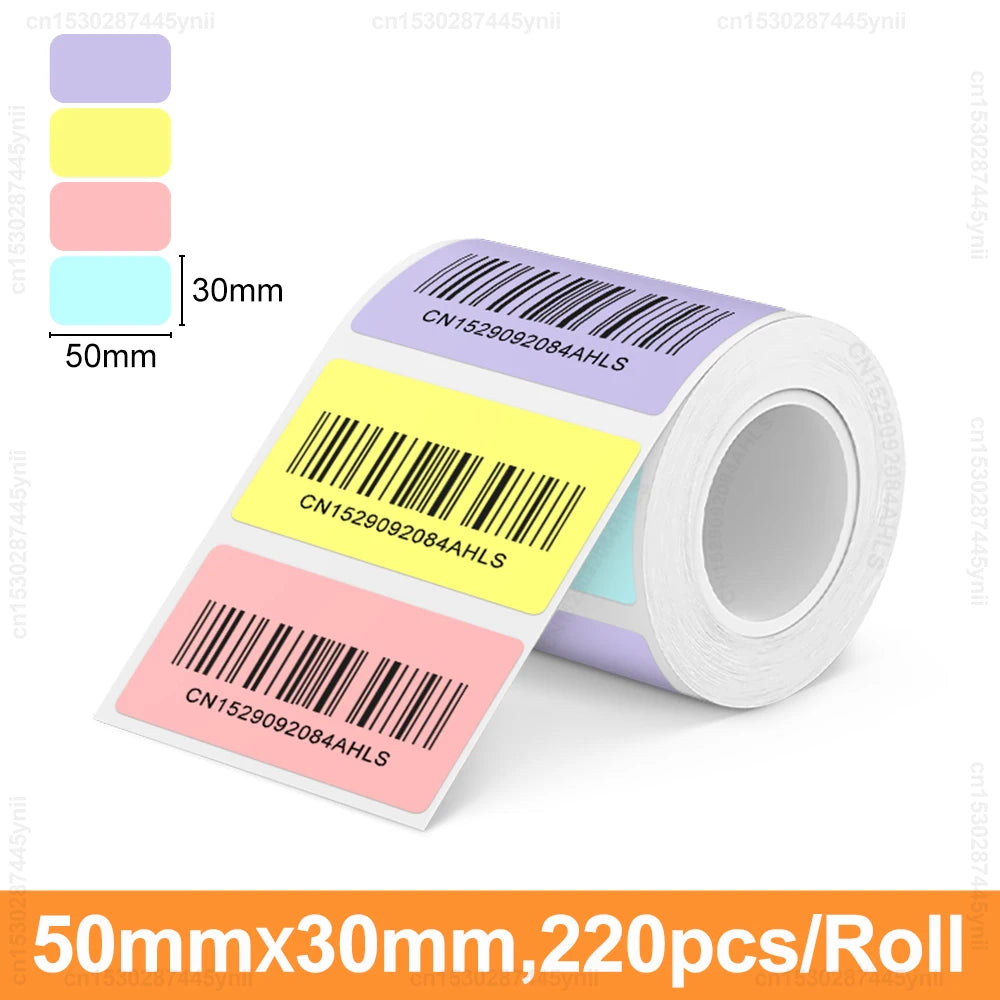 Mini Label Maker P50 Inkless Thermal Label Printer Adhesive Sticker Printer Similar as M110 Marklife P50 E210 or 1PK Label Tape
