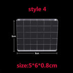 9 Sizes Clear Acrylic Stamp Block for DIY Crafts Card Making Decorations Scrapbooking Handmakes Use with Acrylic Stamps Tools