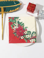Christmas Party Napkins Disposable Dinner Serviettes Santa Claus Christmas Tree Gifts Flower Element Style Art Decoupage Napkins
