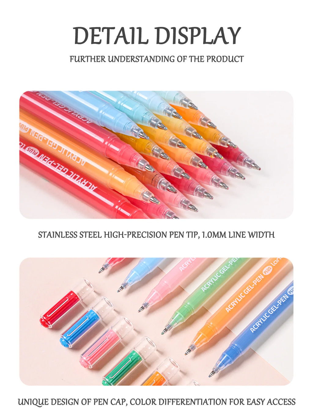 Languo 6/24/36/54/72/90 colors Acrylic Painting Handbook Pens Multi-Color Gel Pen Student Neutral Pen Writing Marker Stationery