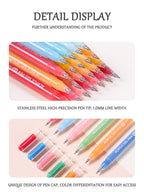 Languo 6/24/36/54/72/90 colors Acrylic Painting Handbook Pens Multi-Color Gel Pen Student Neutral Pen Writing Marker Stationery