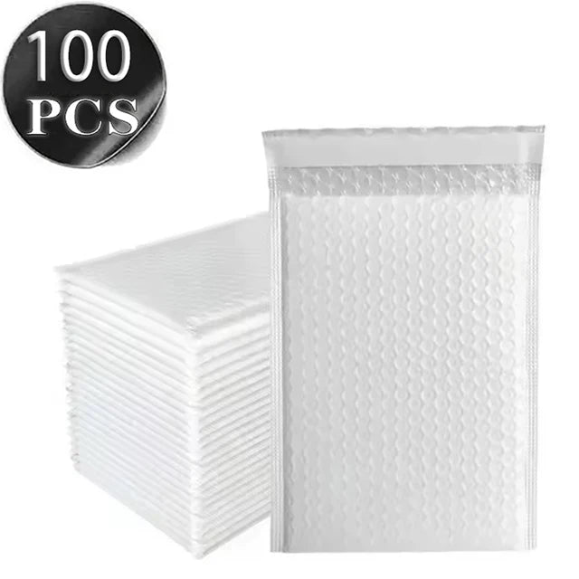 100Pcs Bubble Mailer Envelope Mailing Shipping Packaging Small Business Supplies Self Seal Bubble Waterproof Express Envelope