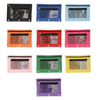 Double Zipper Pen Bag 3 Rings Binders Pencil Case File Bag Pencil Box For Erasers Rulers Markers Storage