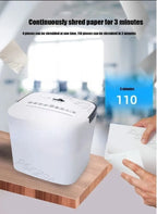 Small Electric Office Automatic Confidential Shredder for Household and Confidential Documents Shredder