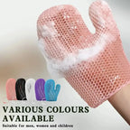 New Honeycomb TPU Exfoliating Shower Glove - Quick-Drying Body Scrubber Sponge for Bathroom