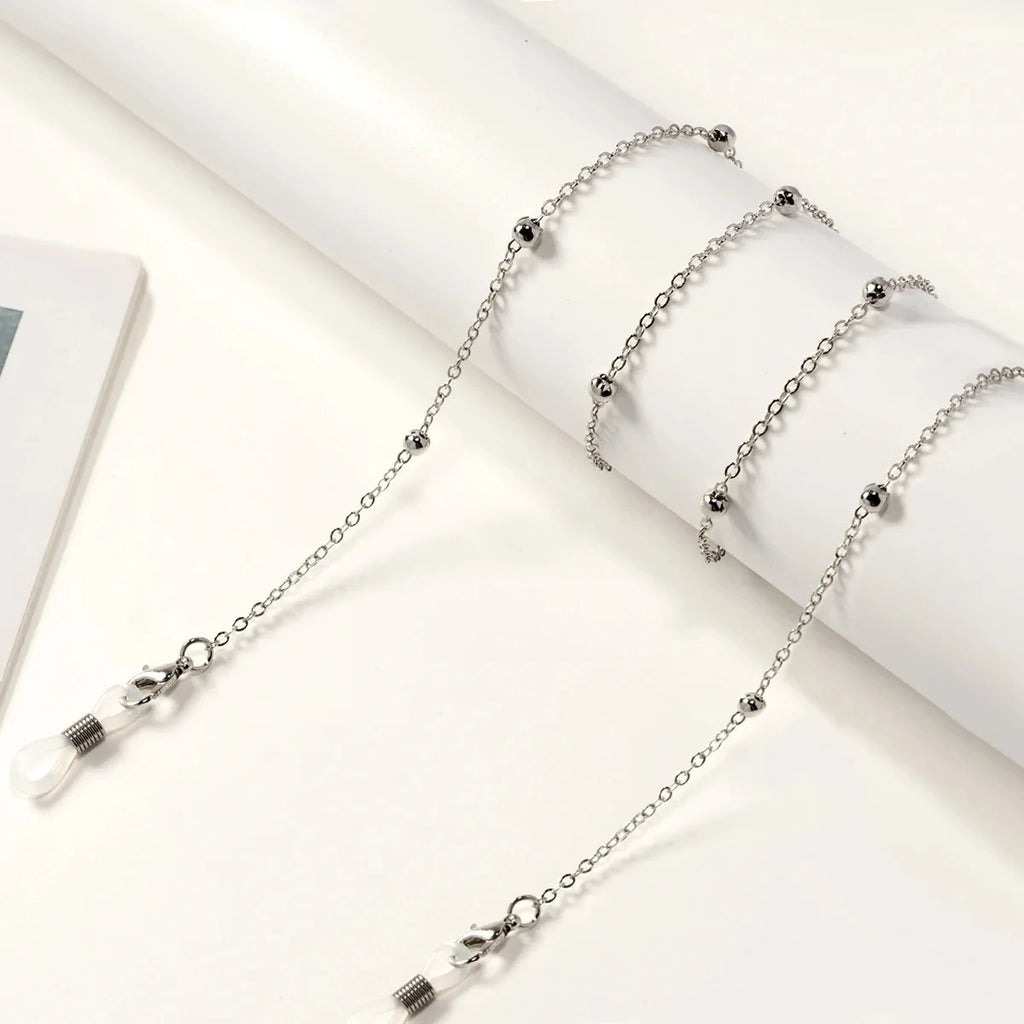 Fashion Reading Glasses Chain Pearl Flower Glasses Hanging Rope Anti-Lost Eyewear Mask Lanyard Women Sunglasses Glasses Chain