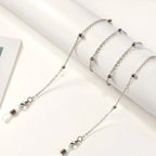 Fashion Reading Glasses Chain Pearl Flower Glasses Hanging Rope Anti-Lost Eyewear Mask Lanyard Women Sunglasses Glasses Chain