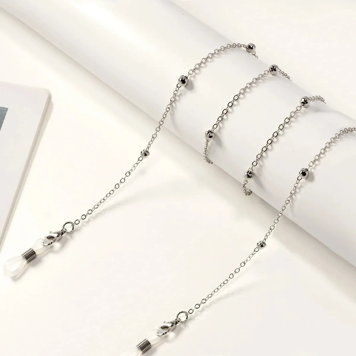 Fashion Reading Glasses Chain Pearl Flower Glasses Hanging Rope Anti-Lost Eyewear Mask Lanyard Women Sunglasses Glasses Chain