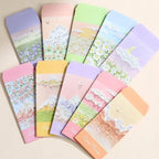 100Pcs Colorful Printing daily romance life envelope pink daisy Office Paper Envelopes Oil painting School Supplies 175*88mm