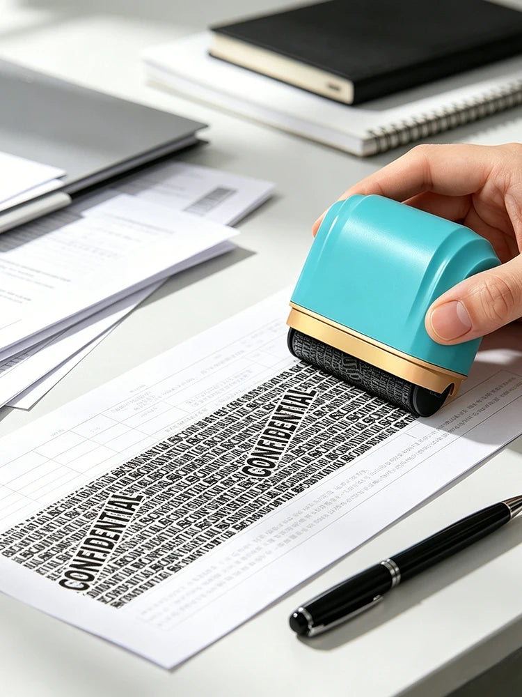 A002 Wide-Sized Identity Privacy Roller Seal, Specifically Designed for Blocking Confidential Addresses and Protecting Privacy