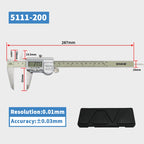 SHAHE Digital Caliper IP67 Coolant/Water/Dust Proof ,150/200/300mm Stainless Steel Digital Vernier Calipers Measuring Tool
