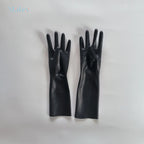 Natural Latex Gloves Short Cosplay Accessories 0.4 Thickness Excellent Elasticity and Softness