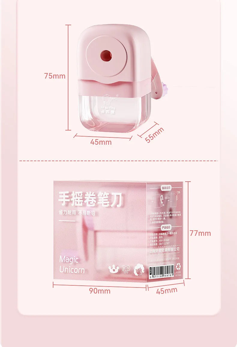 Kawaii Creative Pencil Sharpener Cute Stationery for Kids Adults Office School Supplies Unique Accessory