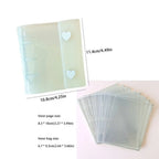 Home Decor A8 Binder Photo Album Cover 3 Holes Waterproof Kpop Photocard Holder PVC Clear Idol Card Collect Book