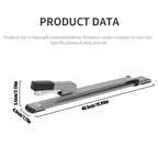 1 pcs Long Arm Manual Stapler Random Color, Ideal for Document Binding, Durable Design, Perfect for Daily Tasks