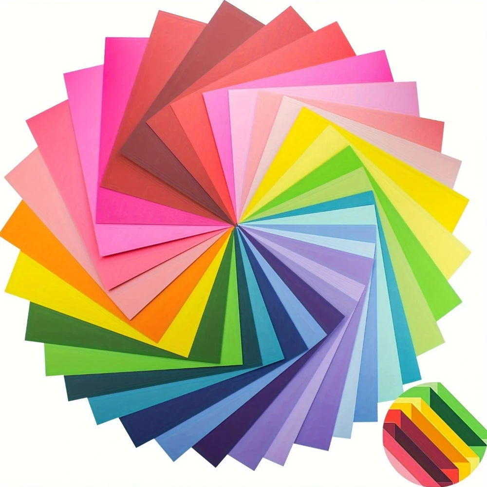 35sheets Colored Paper Cardstock Different Color Cardstock 230 GSM for DIY Art Scrapbook Paper Crafting School Office Supplies