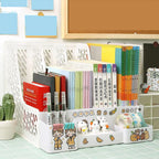 Multi-color file rack folder storage box desktop file box multi-functional file basket multi-layer shelf office bookshelf