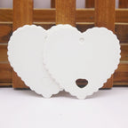 Large Gift Hang Tags, 100 Pieces Per Batch, White Kraft Paper Gift Packaging Labels, Handcrafted With Love Products, Price Tags