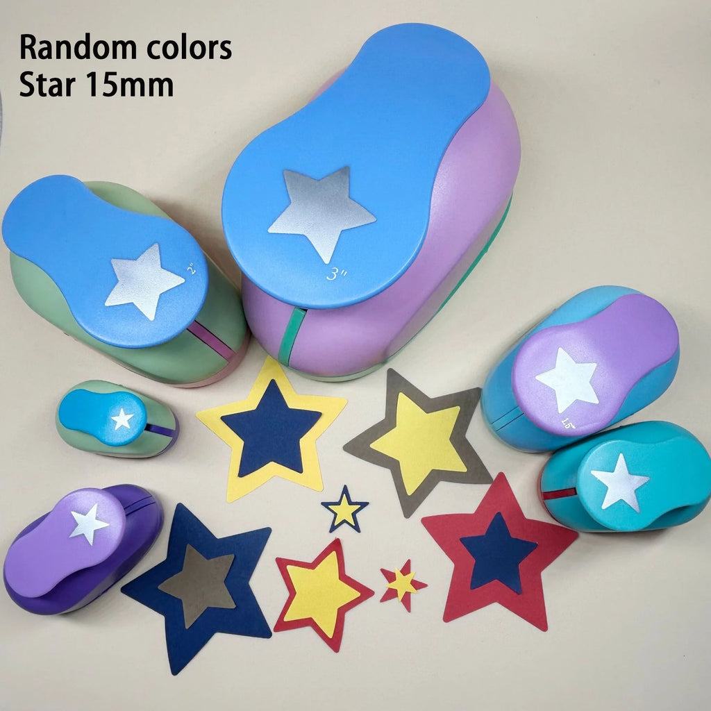 1pcs Round Heart Star Hole Punch Paper Craft Punch Scrapbooking Card Making Journal Photo Album Office Supplies