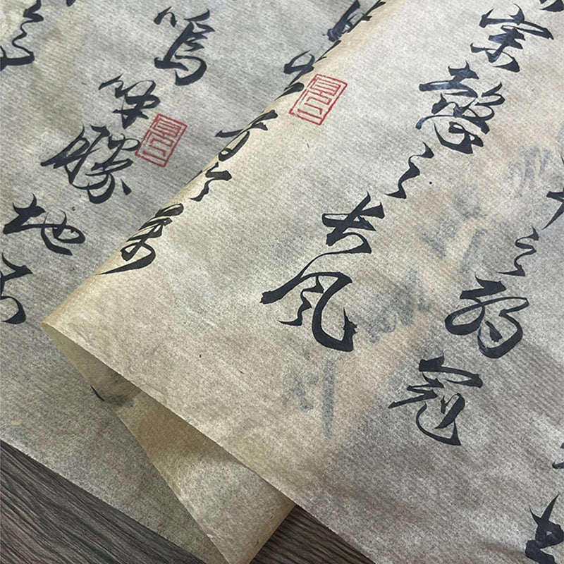 20M Chinese Calligraphy Paper Ultrathin Xuan Rice Paper - Sumi Ink Painting, Calligraphy Copying Exercise Writing Accessories