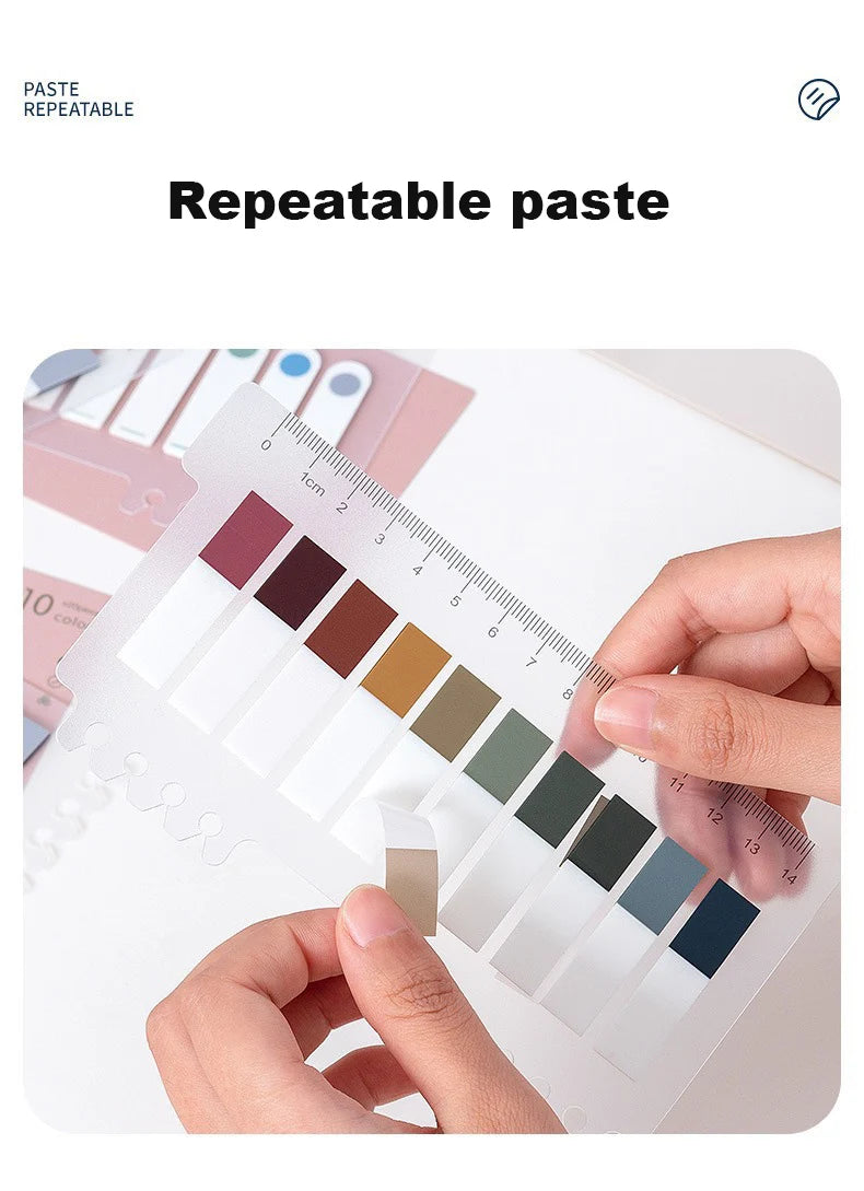 200 Sheets Index Tabs Self Adhesive Page Markers Transparent Sticky Notes Classify Files Flags Posted It Planner Stickers