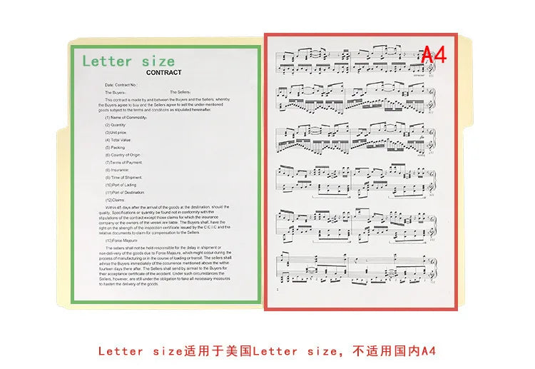 Manila Folder Letter Size A4 Office Materials Classification Storage Book Archive Folder