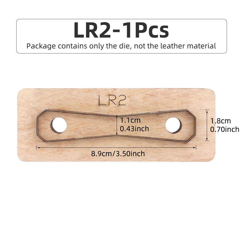 QJH Zipper Leather Cutting Die Cut Mold, Leather Punch Die Set, Leather Crafts Kraft Tool, Handmade Cutters - Bag Zipper Pullers